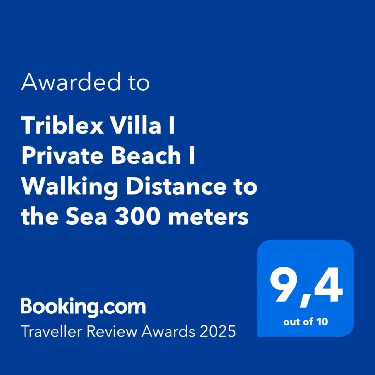 Triblex Villa I Private Beach I Walking Distance To The Sea 300 Meters Side Exteriér fotografie